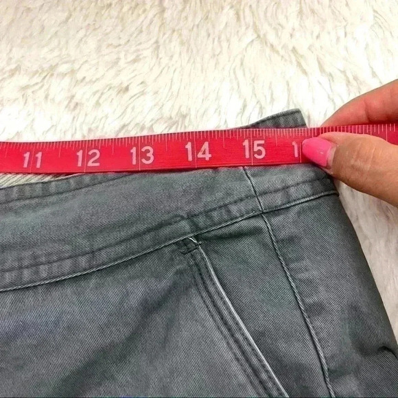 Gander Mountain Guide Series Gray Flat Front 100% Cotton Hiking Shorts Size 8 - Picture 11 of 11